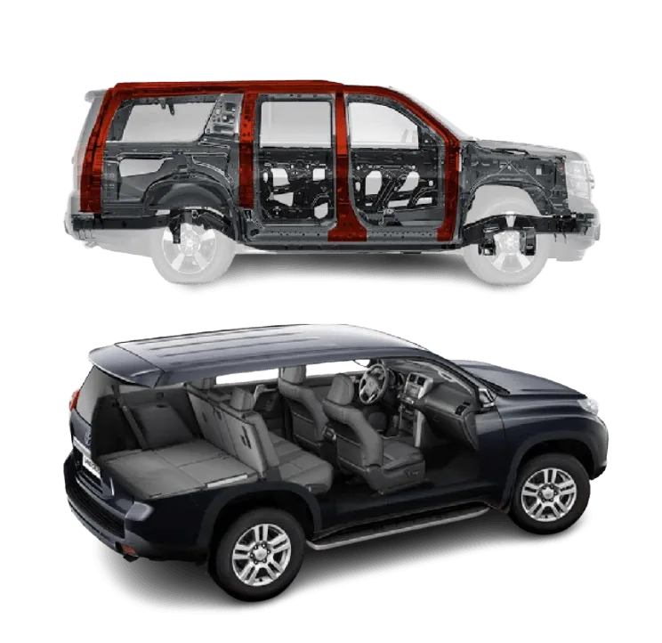 Armored vehicle structure and cabin