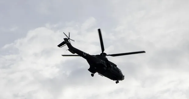 Helicóptero en vuelo